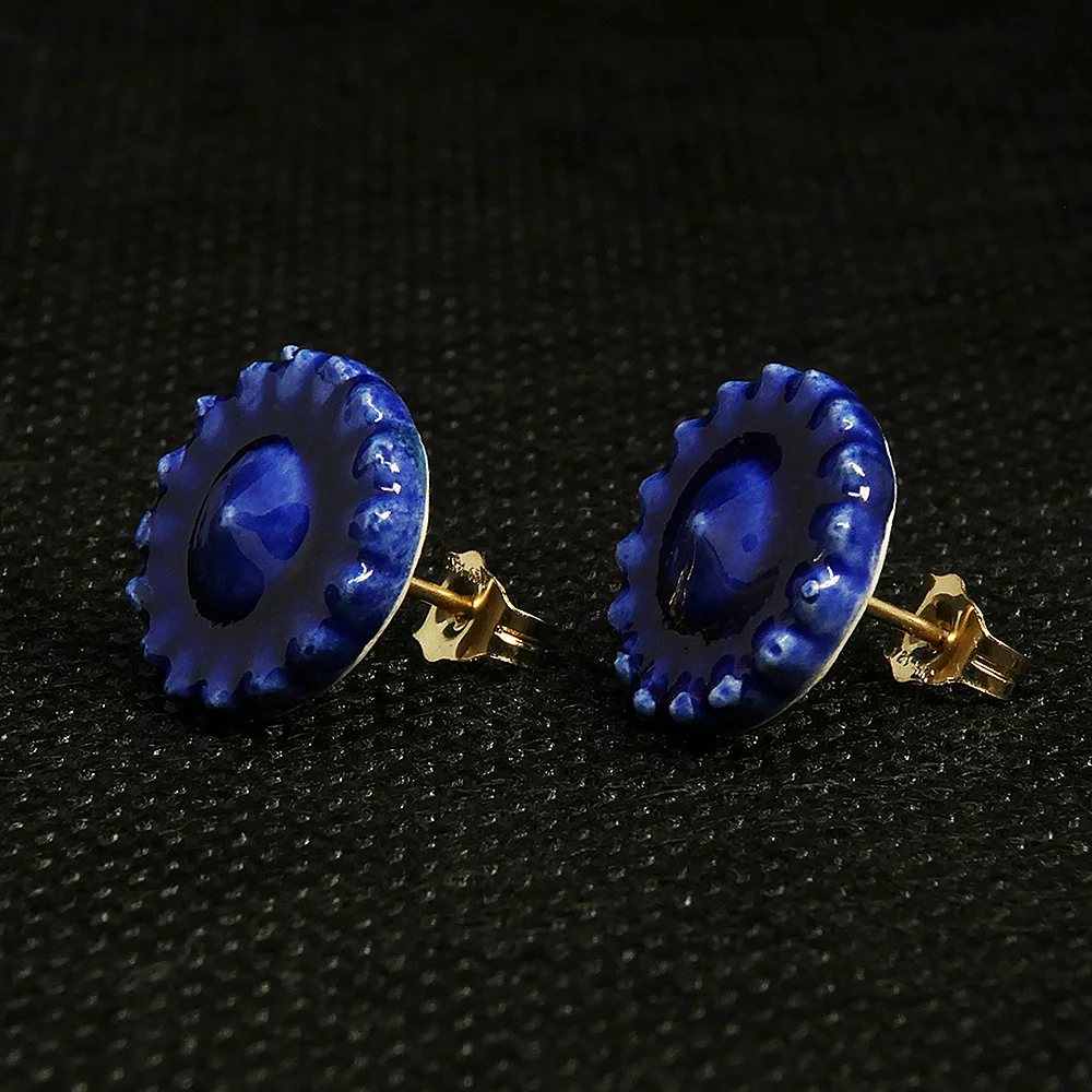 Handcrafted Ceramic Stud Earrings